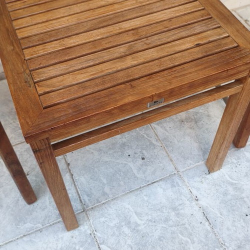 Gloster set of 2 armchairs and table