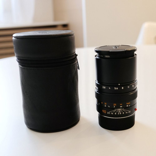 Leica Elmarit M 90mm f/2.8 Black E46 MF lens like new