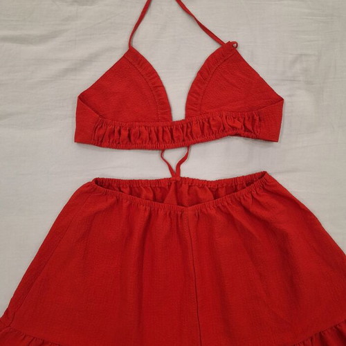 Shein red mini summer dress, size S
