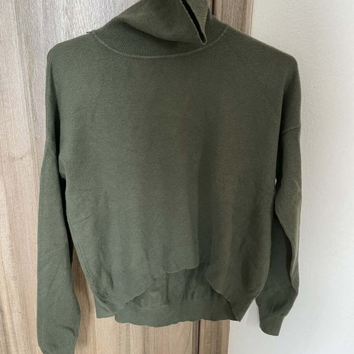 Susy Mix turtleneck khaki knitted sweater like new