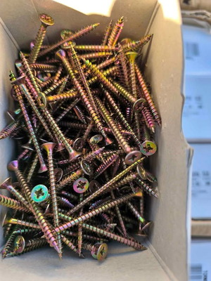 Wood screws POZI 4.5x60 mm, box of 500