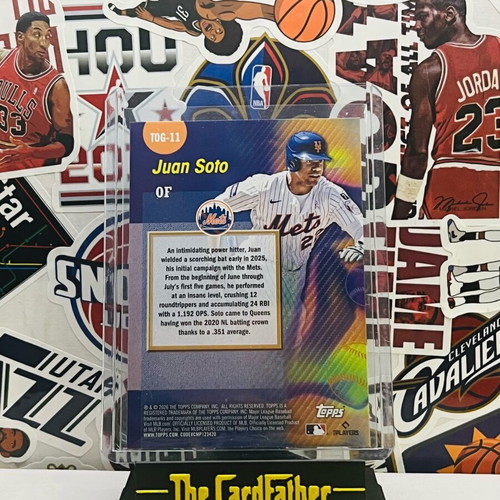Juan Soto Titans of the Game Refractor Topps Series card like new
