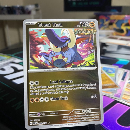 Pokemon TGC Great Tusk card like new
