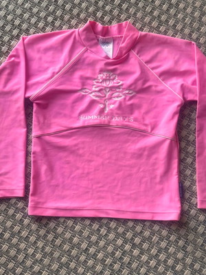 Sun Emporium girls' sun protection shirt like new, pink, age 7