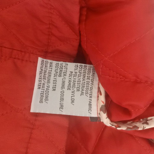 Authentic cloting women's transitional jacket red like new, size L