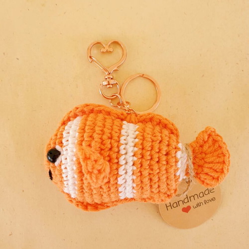 Nemo Fish Keyring new limited edition handmade crochet