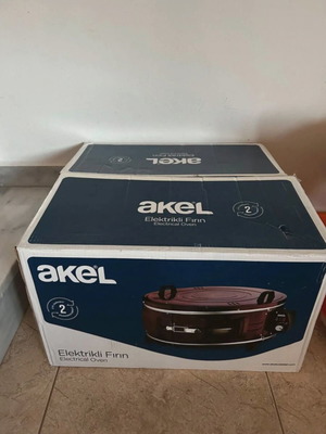 Akel Electrical Round Oven, burgundy, new with box