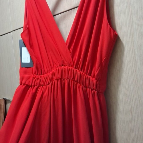 Zic Zac dress new, red, elastic waist, size M