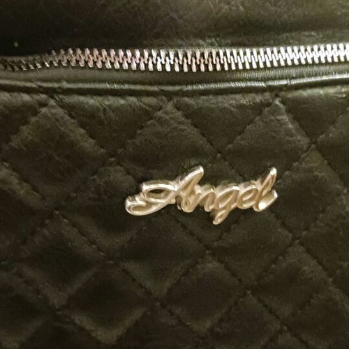 Angel crossbody bag like new, black with 6 separate compartments
