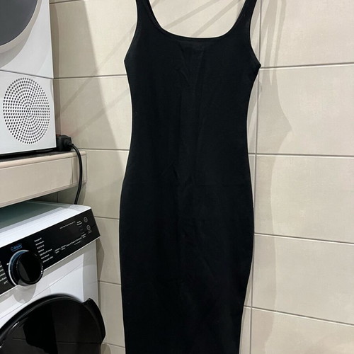 Midi black dress Zara Small like new