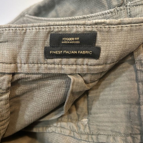 Massimo Dutti men's jogger fit pants like new, olive, size 38