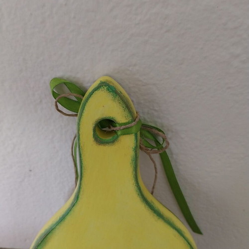 Decorative cutting board with lemon handmade, new