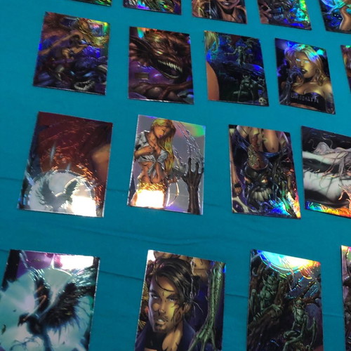Darkchylde Chromium trading cards new complete set of 50 cards 1997 Randy Green