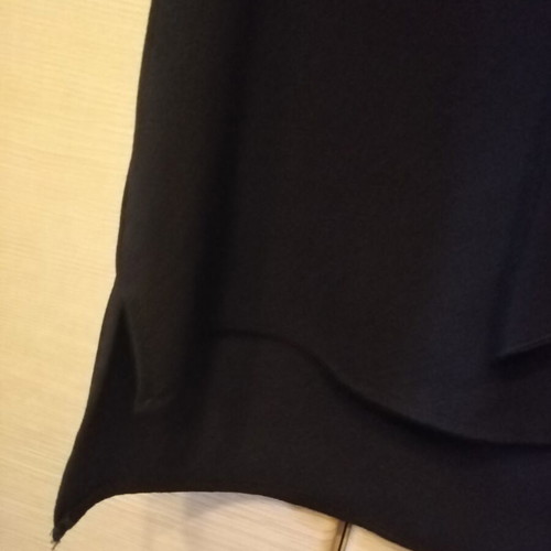 Blouse with scarf like new, black