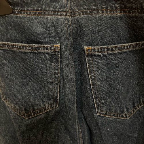 Jeans with buttons straight fit like new