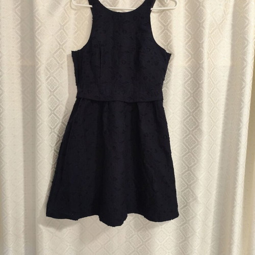 Dark blue dress H&M like new, cotton, size L