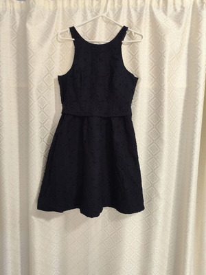 Dark blue dress H&M like new, cotton, size L