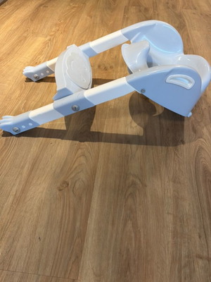 Παιδικό κάθισμα τουαλέτας με χερούλια και σκαλοπάτι σαν καινούργιο, γαλάζιο