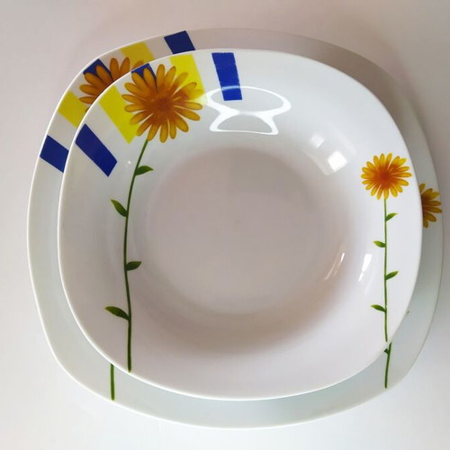 Modern Life serving plates used, set of 2 pieces
