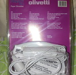 Olivetti paper shredder new