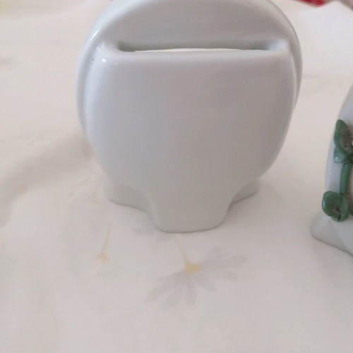 Porcelain frames used, set of 2, 10 cm height