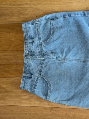 Τζιν φούστα καινούργια, μπλε και τιρκουάζ