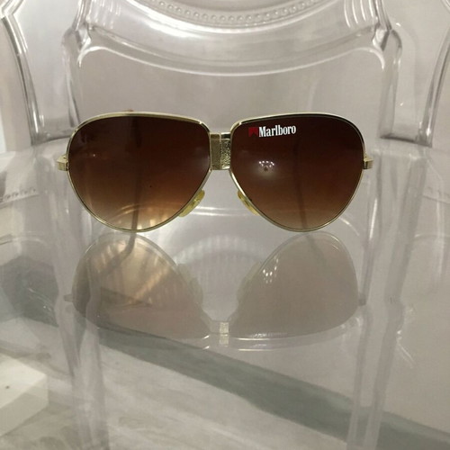 Marlboro vintage gold-tone folding aviator sunglasses