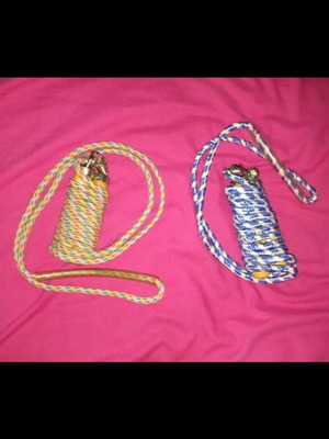 Jump ropes used, set of 2 for aerobic and other exercises