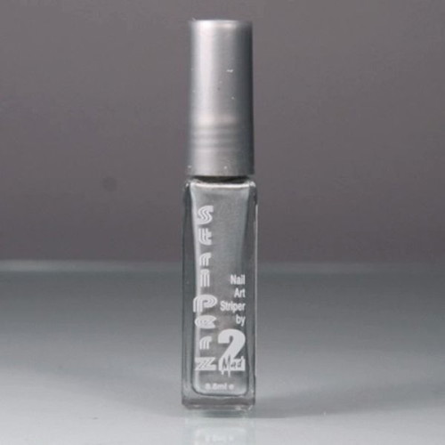 2MAD Nail Art Polish Silver Shimmer 8 ml new