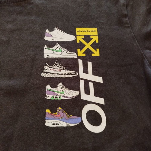Off White t-shirt used, size S, black