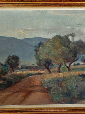 Solomos Fragkoulidis oil painting on canvas used 60x77