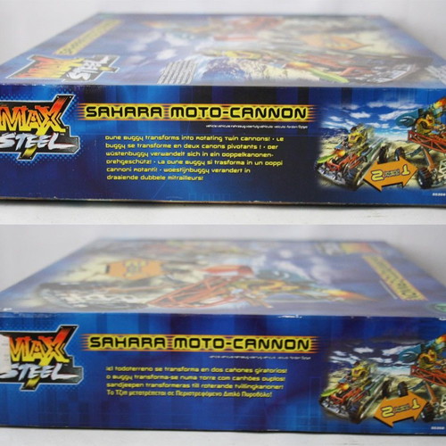 Max Steel 2 In 1 Sahara Moto Cannon vehicle new, Mattel