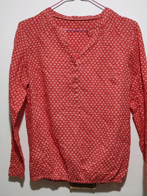 Zero women's blouse M/L red cotton like new