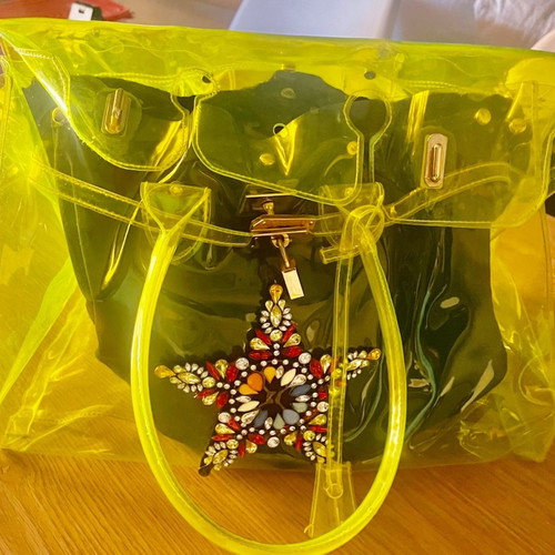 Plexiclus handbag new, handmade unique piece from Italy