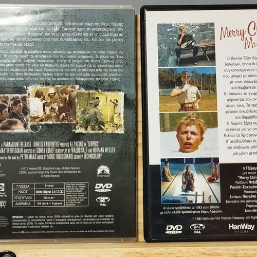 Pack of 4 DVDs used with crime, historical and biographical movies