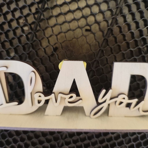 Wooden decorative stand Dad - I love you, new