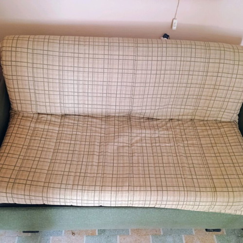 Double sofa bed used, dimensions 188x92