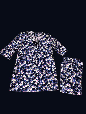 Cacharel mini dress used, silk, size XS/M with belt