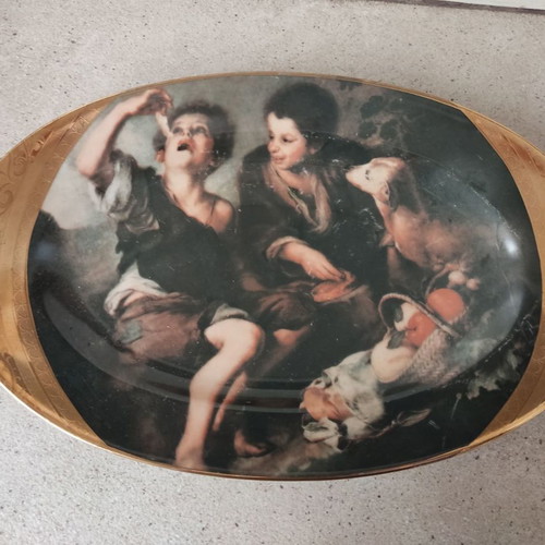 Limoges 22 Karat porcelain platter used, 36cm diameter