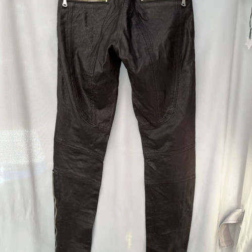 Dolce & Gabbana leather pants used, lambskin, size XS/S, black