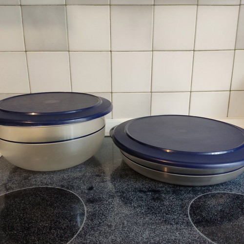 Tupperware storage bowls, 3.5L and 2L, airtight