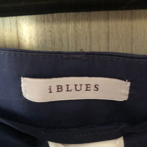 Iblues Blue Navy Cotton Straight Pants M/L Like New