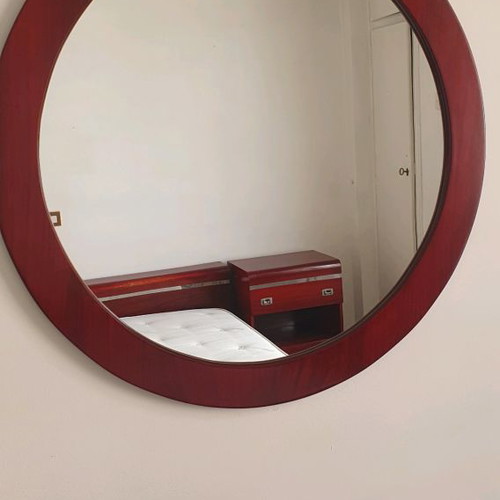 Mirror and vanity used, cherry wood in very good condition