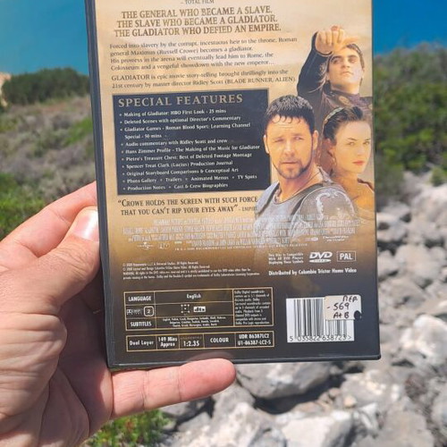 Gladiator DVD used, social genre, subtitles