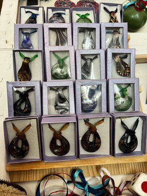 Murano style necklaces new, pack of 20 multicolor