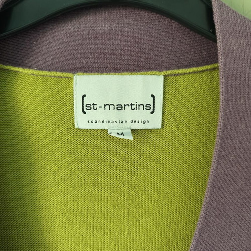 St-Martins knitted dress like new, green and purple, size M