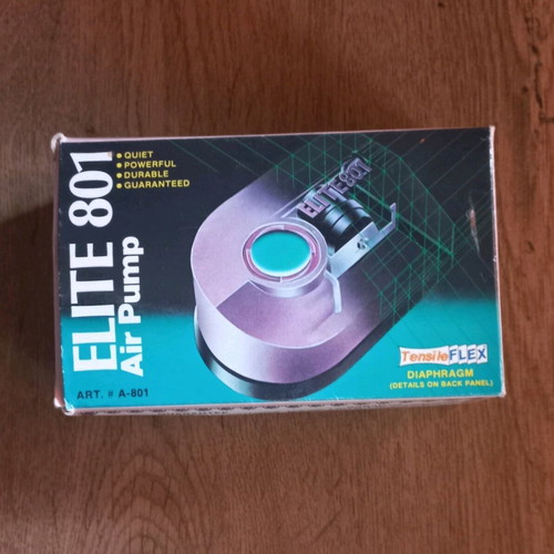 Elite 801 air pump like new, aquarium with tube and stone