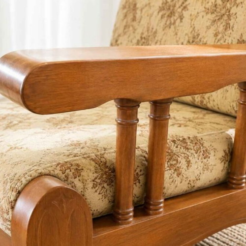 Kourtis solid wood armchairs, set of 2