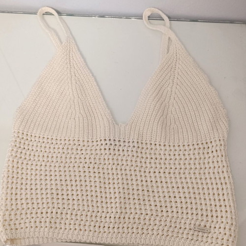 Toi&Moi knitted crop top beige, like new, S/M