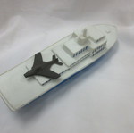 Plastic Aircraft Carrier Toy 70s Greek Made 30cm like new